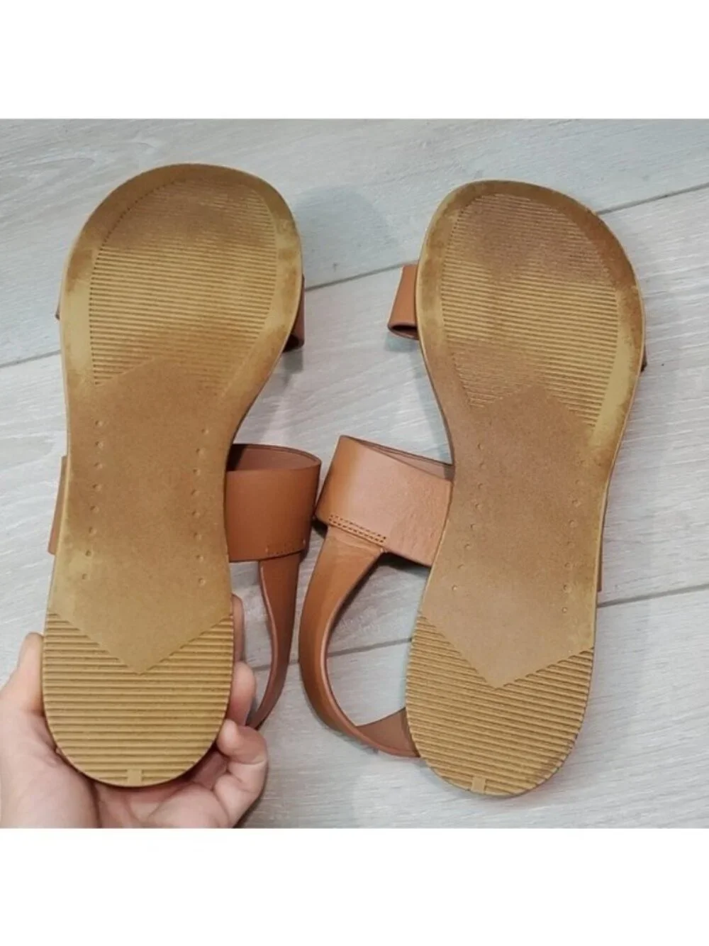 Steve Madden Women Daja Leather Ankle Leather Sandals Flats shoes sz 9.5M